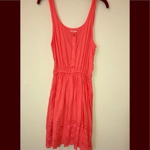 Flower Lace Trim Dress